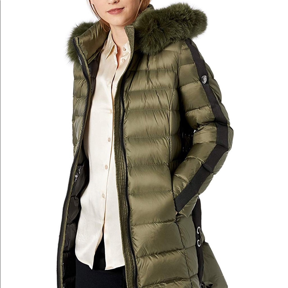 HOST PICK 1 Madison Fox Fur Coat w/ Side Grommet Lace-Up